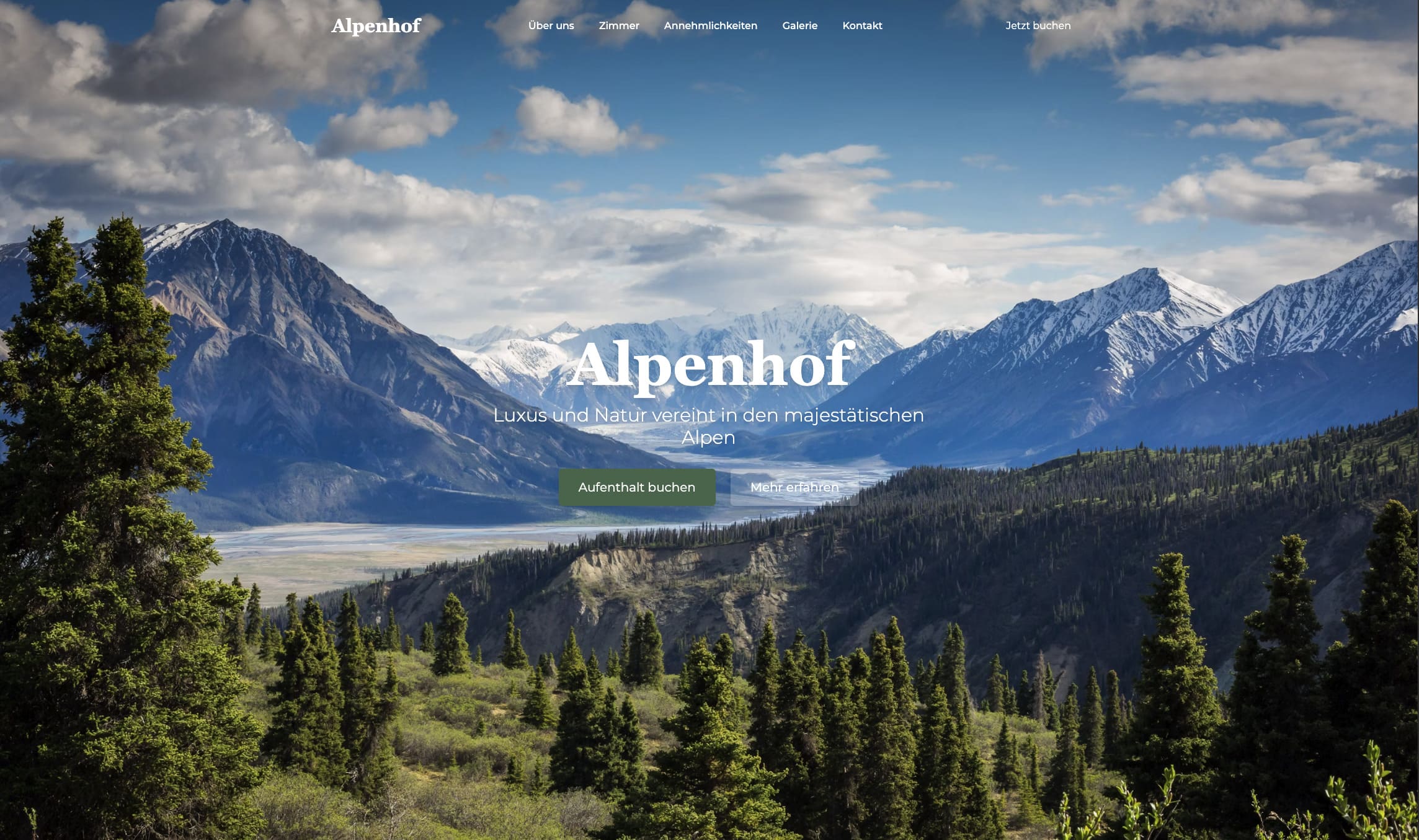 Alpenhof Hotel Website