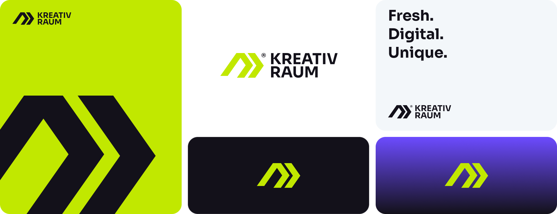 KreativRaum - Branding & Identity Design Elements