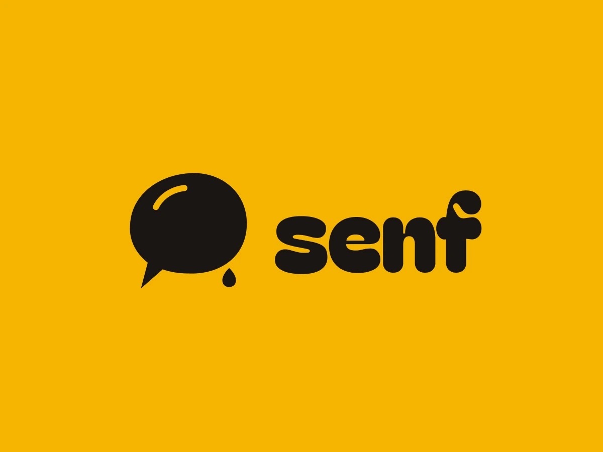 SENF-Marke auf Senfgelb