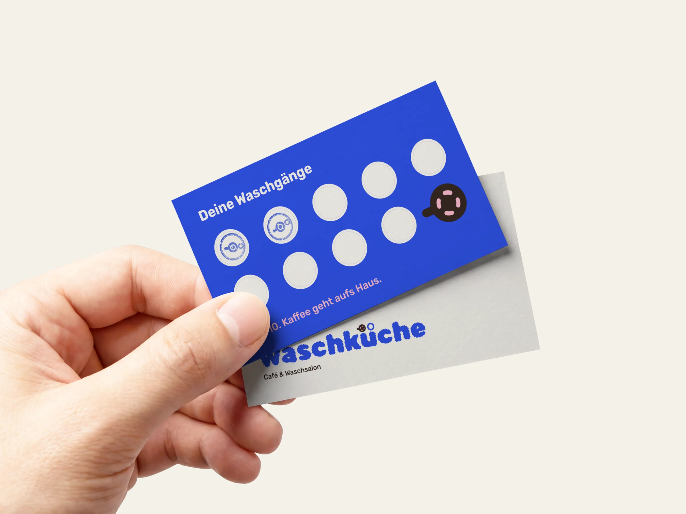 Stempelkarte für die Waschgänge